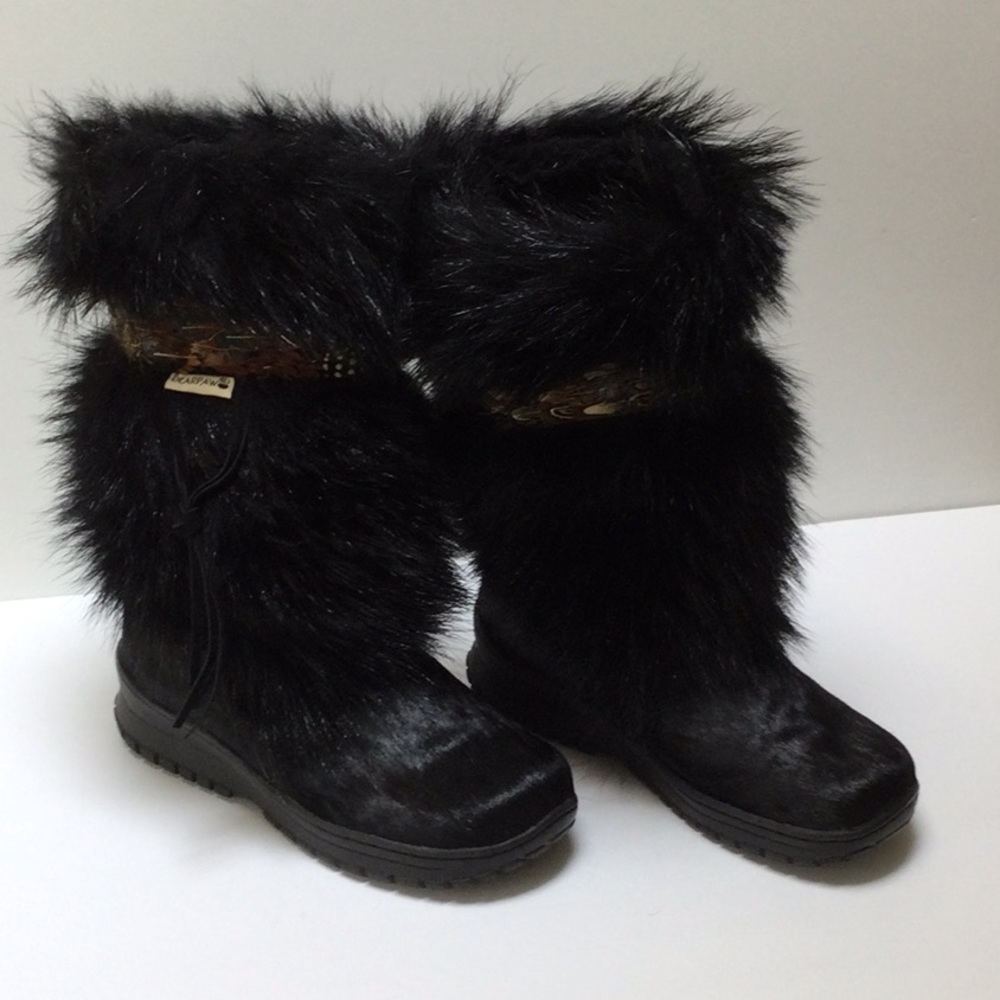 BEAR PAW WOMEN’S GOAT/CALF SKIN SIZE 7 EUC WINTER BOOTS